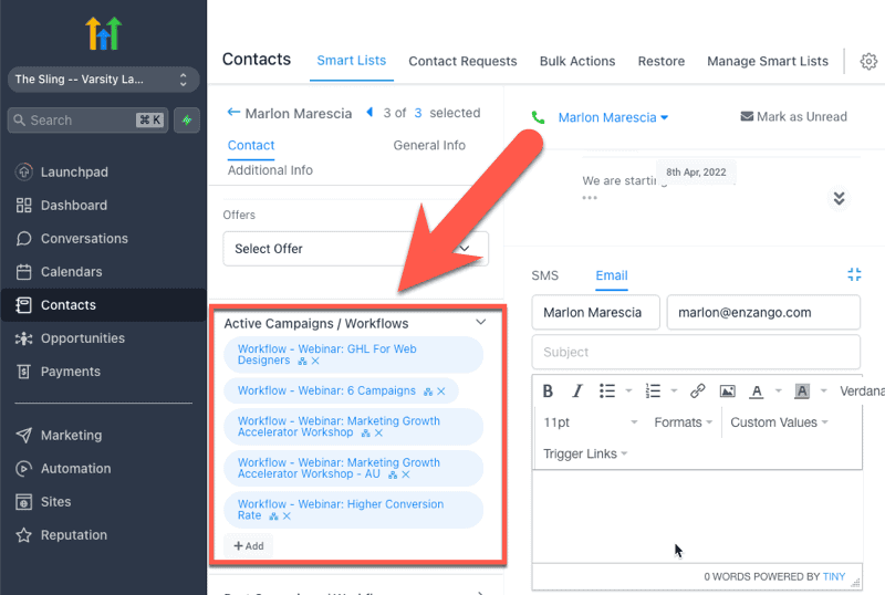 GoHighLevel CRM Workflows